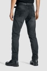 PANDO MOTO kalhoty jeans ROBBY COR 01 Short washed černé 32