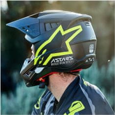 Alpinestars přilba S-M5 Compass matte černo-žluto-bílá XS