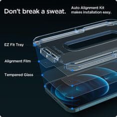 Spigen TEPELNÉ SKLO SPIGEN GLAS.TR "EZ FIT" 2 BALENÍ IPHONE 12 PRO MAX