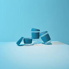 Neon Kactus , Skleněný hrnek na kávu, S, 230 ml | modrý
