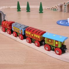 Bigjigs Rail Osobní vlak + 2 koleje