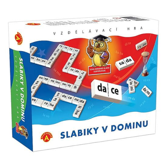 PEXI  ALEXANDER Dětská vzdělávací hra Slabiky v dominu