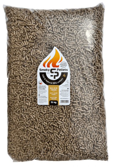 Smokypellets Dřevěné pelety BUK/ OLŠE/ TŘEŠEŇ / 15 kg