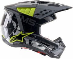 Alpinestars přilba S-M5 Rover anthracite/fluo gray camo černo-žluto-šedá S