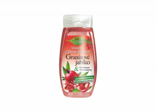 Bione Cosmetics Vlasový a tělový šampon GRANÁTOVÉ JABLKO 255 ml