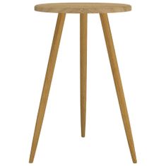 Greatstore Bistro stolek světle hnědý Ø 50 x 76 cm MDF a železo