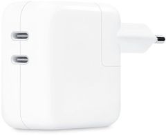 Apple napájecí adaptér USB-C, dvouportový, 35W, bílá