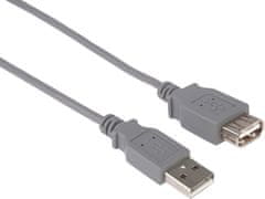 PremiumCord USB 2.0 kabel prodlužovací, A-A, 1m