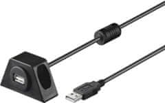 PremiumCord USB 2.0 prodlužovací kabel 2m.MF s konektorem na přišroubování