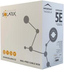 Solarix instalační kabel CAT5E UTP PE F venkovní GELOVÝ 305m/box SXKD-5E-UTP-PEG