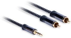 AQ Premium PA42007 3,5 mm Jack 2xRCA, délka 0,75 m