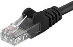 PremiumCord Patch kabel, 0,5m, černá