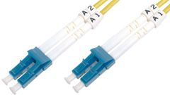 Digitus Fiber Optic Patch Cord, LC/LC Singlemode 09/125 µ, Duplex, 3m