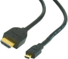 Gembird CABLEXPERT kabel HDMI-HDMI micro 4,5m, 1.3, M/M stíněný, zlacené kontakty, černá