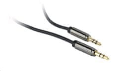 Gembird CABLEXPERT kabel propojovací jack 3,5mm M/M, PREMIUM QUALITY, 1m, pozlacený