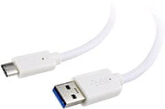 Gembird CABLEXPERT kabel USB 3.0 AM na Type-C kabel (AM/CM), 1,8m, bílá