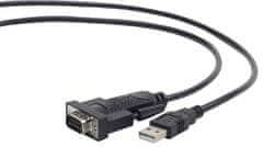 Gembird CABLEXPERT kabel adapter USB-serial 1,5m 9 pin (com), černá