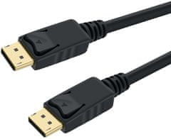PremiumCord DisplayPort 1.3 propojovací kabel M/M, zlacené konektory, 2m