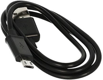 PremiumCord kabel micro USB 2.0, A-B 1,8m s dlouhým micro USB konektorem