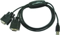 PremiumCord USB - 2x RS 232 převodník