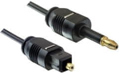 PremiumCord optický audio 3,5mm mini Toslink - Toslink, OD:2.2mm, 2m