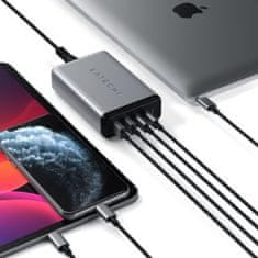 Satechi cestovní nabíječka, MultiPort USB-C, PD, QC 3.0, 108W, šedá