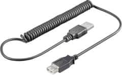 PremiumCord USB 2.0 kabel prodlužovací kroucený, A-A, 50cm až 150cm