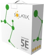 Solarix instalační kabel CAT5E UTP PVC Eca 100m/box