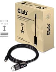 Club 3D kabel USB Typ C na DisplayPort 1.4 8K 60Hz (M/M), 1,8m