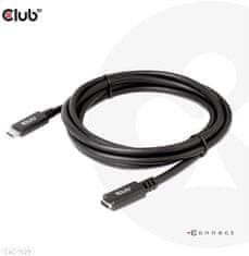 Club 3D prodlužovací kabel USB-C, 4K@60Hz (M/F), 2m