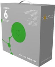 Solarix instalační kabel CAT6 UTP PVC Eca 100m/box