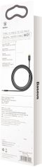 BASEUS kabel audio Yiven Series, USB-C - Jack 3.5mm, M/M, 1.2m, černá