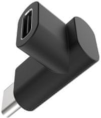 adaptér USB3.1 Gen2 USB-C - USB-C, 90°, 2ks v balení