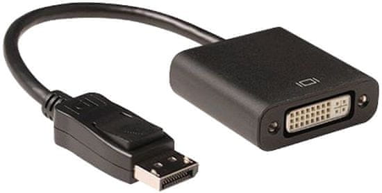 C-Tech adaptér DisplayPort - DVI 24+5, M/F, černá