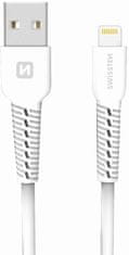 SWISSTEN datový kabel USB/Lightning, 1m, bílá