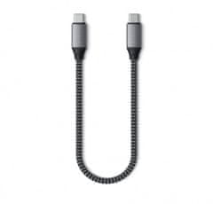 Satechi USB-C to USB-C Short Cable 25cm, šedá