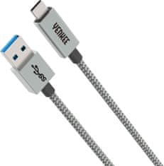 Yenkee kabel YCU 311 GY USB-A- USB-C, 15W, 1m, šedá