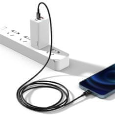 BASEUS kabel Superior Series USB-C - Lightning, rychlonabíjecí, 20W, 2m, černá