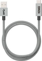 Yenkee kabel YCU 311 GY USB-A- USB-C, 15W, 1m, šedá