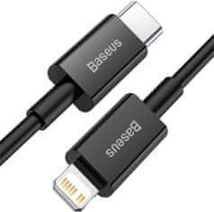 BASEUS kabel Superior Series USB-C - Lightning, rychlonabíjecí, 20W, 2m, černá