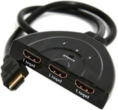 Gembird HDMI switch, 3:1