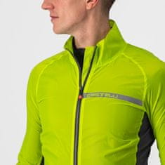 Castelli větrovka Squadra Stretch Jacket Electric Lime/Dark Gray žlutá L