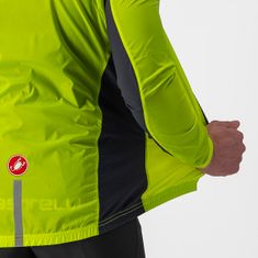 Castelli větrovka Squadra Stretch Jacket Electric Lime/Dark Gray žlutá L