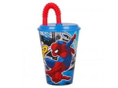 Alum online Kelímek s brčkem 430 ml - Spiderman