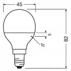 Osram LED žárovka KULKA E14 5W = 40W 4000K OSRAM 3-BALENÍ