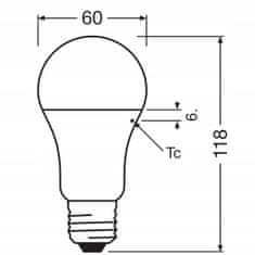 Osram LED žárovka E27 A60 10W = 75W 1055lm 4000K OSRAM