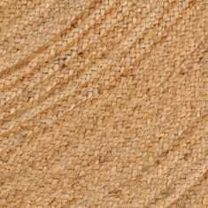 Vidaxl Plošný koberec pletený juta 240 cm kulatý