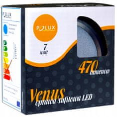 Polux 7W ROUND VENUS BLACK Zapuštěné LED svítidlo