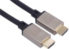 PremiumCord kabel HDMI 2.1, M/M, 8K@60Hz, Ultra High Speed, pozlacené konektory, 2m, černá