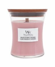 Woodwick 275g pressed blooms & patchouli, vonná svíčka